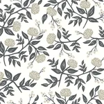 Rifle Paper Co. Peonies - White & Black Wallpaper | Buy Online Rifle Paper Co. Peonies wallpaper, color White & Black, SKU RI5150