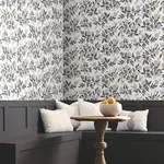 Rifle Paper Co. Peonies - White & Black Wallpaper | Buy Online Rifle Paper Co. Peonies wallpaper, color White & Black, SKU RI5150
