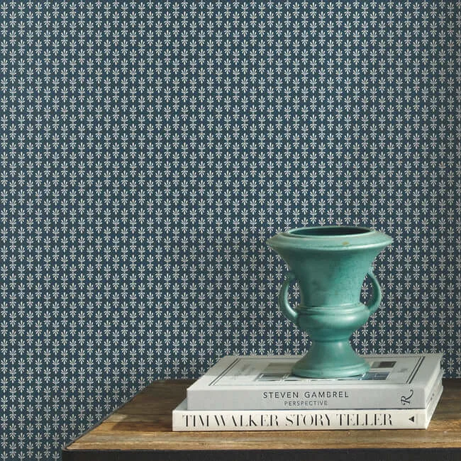 Rifle Paper Co. Petal - Blue Wallpaper | Buy Online Rifle Paper Co. Petal wallpaper, color Blue, SKU RP7366