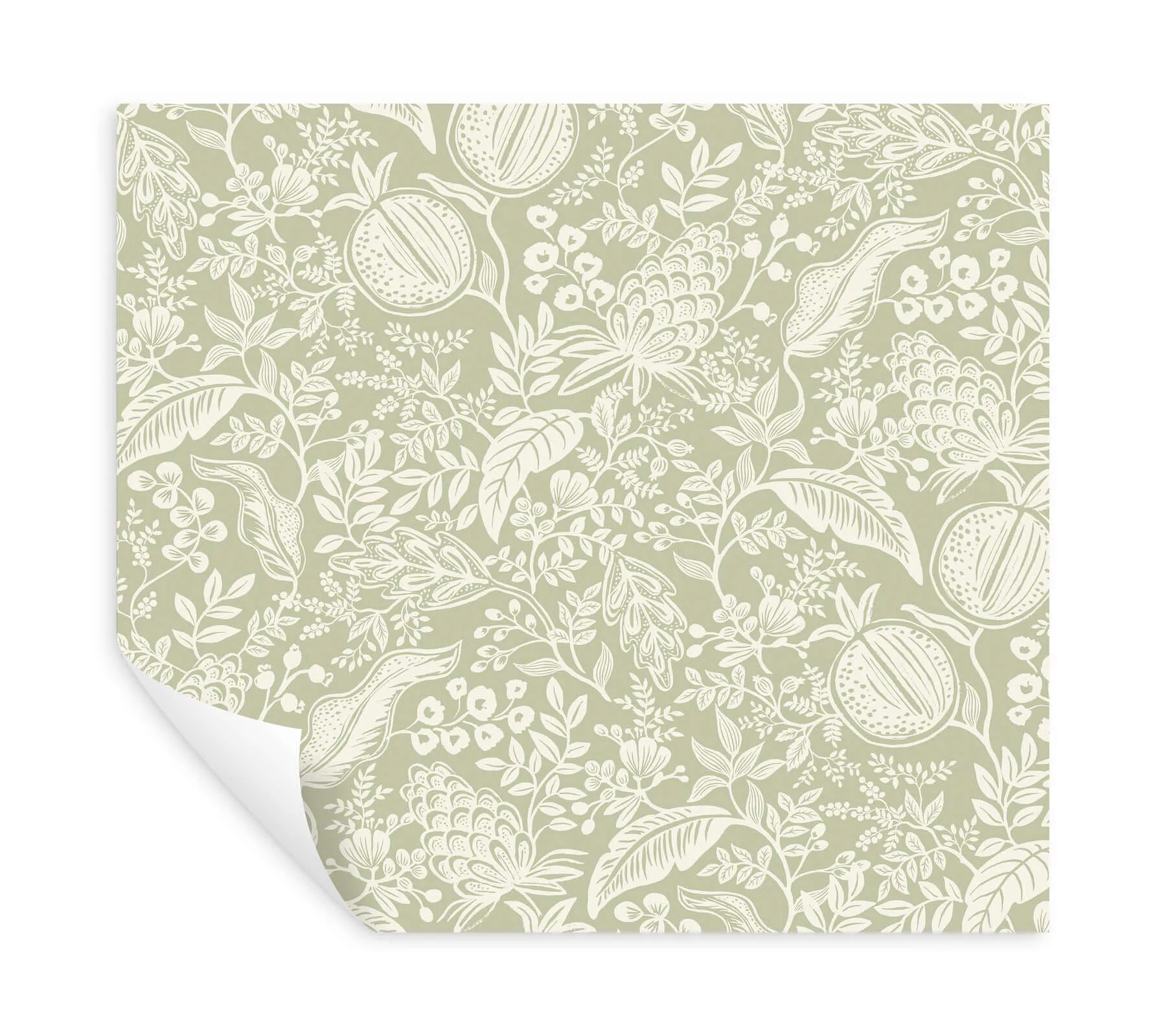 Rifle Paper Co. Pomegranate wallpaper, color Pistachio, SKU PSW1630RL