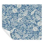 Rifle Paper Co. Pomegranate - Blue & Ivory Wallpaper | Buy Online Rifle Paper Co. Pomegranate wallpaper, color Blue & Ivory, SKU PSW1631RL
