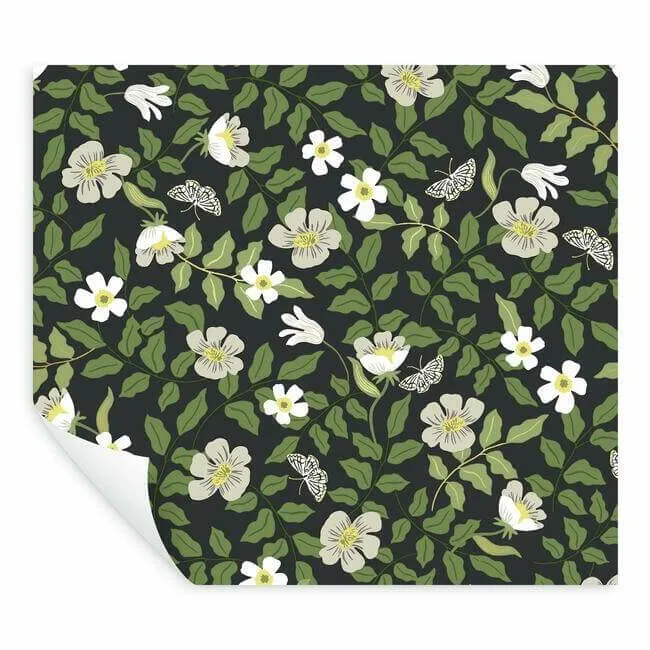 Rifle Paper Co. Primrose - Off White & Black Wallpaper | Buy Online Rifle Paper Co. Primrose wallpaper, color Off White & Black, SKU PSW1315RL