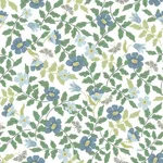 Rifle Paper Co. Primrose - Blue & White Wallpaper | Buy Online Rifle Paper Co. Primrose wallpaper, color Blue & White, SKU PSW1316RL