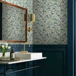 Rifle Paper Co. Primrose - Blue & White Wallpaper | Buy Online Rifle Paper Co. Primrose wallpaper, color Blue & White, SKU PSW1316RL