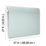 Rifle Paper Co. Rickrack wallpaper, color Light Blue, SKU RF7552