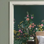Rifle Paper Co. Rickrack wallpaper, color Moss, SKU RF7553