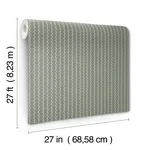 Rifle Paper Co. Rickrack wallpaper, color Moss, SKU RF7553