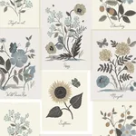 Rifle Paper Co. Botanical Prints - Beige & Black Wallpaper | Buy Online Rifle Paper Co. Botanical Prints wallpaper, color Beige & Black, SKU RP7336