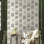 Rifle Paper Co. Botanical Prints - Beige & Black Wallpaper | Buy Online Rifle Paper Co. Botanical Prints wallpaper, color Beige & Black, SKU RP7336