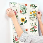 Rifle Paper Co. Botanical Prints - White & Pink Wallpaper | Buy Online Rifle Paper Co. Botanical Prints wallpaper, color White & Pink, SKU RP7334