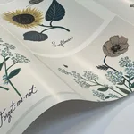 Rifle Paper Co. Botanical Prints - White & Blue Wallpaper | Buy Online Rifle Paper Co. Botanical Prints wallpaper, color White & Blue, SKU RP7335