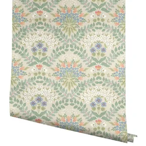 Rifle Paper Co. Bramble wallpaper, color Beige & Green, SKU RP7321