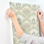 Rifle Paper Co. Bramble - Beige & Green Wallpaper | Buy Online Rifle Paper Co. Bramble wallpaper, color Beige & Green, SKU RP7321