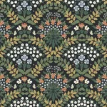 Rifle Paper Co. Bramble - Black & Green Wallpaper | Buy Online Rifle Paper Co. Bramble wallpaper, color Black & Green, SKU RP7318