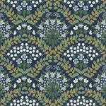 Rifle Paper Co. Bramble - Navy & Green Wallpaper | Buy Online Rifle Paper Co. Bramble wallpaper, color Navy & Green, SKU RP7324