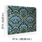 Rifle Paper Co. Bramble - Navy & Green Wallpaper | Buy Online Rifle Paper Co. Bramble wallpaper, color Navy & Green, SKU RP7324