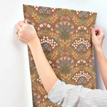 Rifle Paper Co. Bramble - Red & Green Wallpaper | Buy Online Rifle Paper Co. Bramble wallpaper, color Red & Green, SKU RP7320