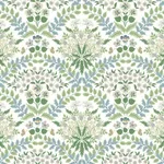 Rifle Paper Co. Bramble - White & Blue Wallpaper | Buy Online Rifle Paper Co. Bramble wallpaper, color White & Blue, SKU RP7323