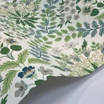 Rifle Paper Co. Bramble - White & Blue Wallpaper | Buy Online Rifle Paper Co. Bramble wallpaper, color White & Blue, SKU RP7323