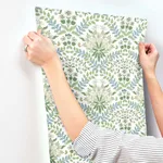 Rifle Paper Co. Bramble - White & Blue Wallpaper | Buy Online Rifle Paper Co. Bramble wallpaper, color White & Blue, SKU RP7323