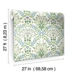 Rifle Paper Co. Bramble - White & Blue Wallpaper | Buy Online Rifle Paper Co. Bramble wallpaper, color White & Blue, SKU RP7323