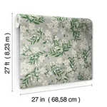 Rifle Paper Co. Cornflower - Grey & Green Wallpaper | Buy Online Rifle Paper Co. Cornflower wallpaper, color Grey & Green, SKU RP7383