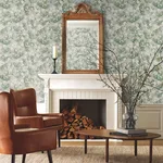Rifle Paper Co. Cornflower - Grey & Green Wallpaper | Buy Online Rifle Paper Co. Cornflower wallpaper, color Grey & Green, SKU RP7383