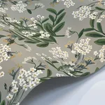 Rifle Paper Co. Cornflower - Grey & Green Wallpaper | Buy Online Rifle Paper Co. Cornflower wallpaper, color Grey & Green, SKU RP7383