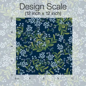 Rifle Paper Co. Cornflower wallpaper, color Purple & Green, SKU RP7385