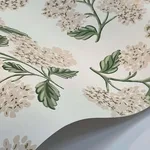 Rifle Paper Co. Hydrangea - Beige & Pink Wallpaper | Buy Online Rifle Paper Co. Hydrangea wallpaper, color Beige & Pink, SKU RP7393