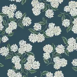 Rifle Paper Co. Hydrangea - Blue Wallpaper | Buy Online Rifle Paper Co. Hydrangea wallpaper, color Blue, SKU RP7395