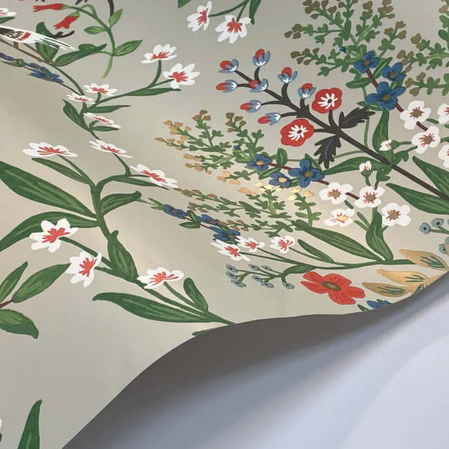 Rifle Paper Co. Luxembourg - Beige & Red Wallpaper | Buy Online Rifle Paper Co. Luxembourg wallpaper, color Beige & Red, SKU RP7327