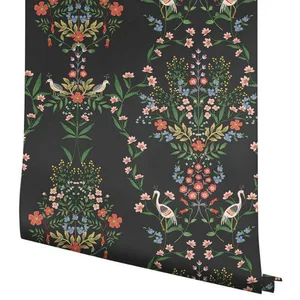 Rifle Paper Co. Luxembourg wallpaper, color Black, SKU RP7329