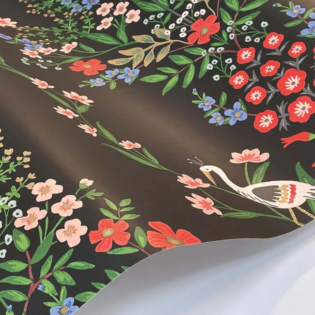 Rifle Paper Co. Luxembourg wallpaper, color Black, SKU RP7329