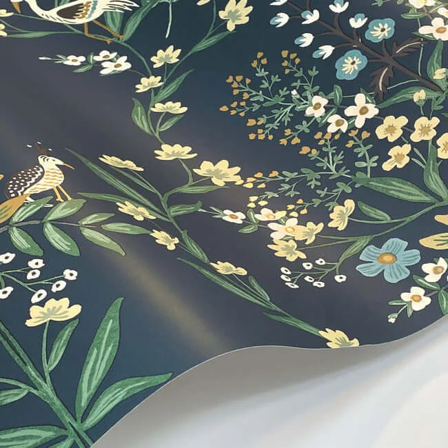 Rifle Paper Co. Luxembourg wallpaper, color Blue & Green, SKU RP7331