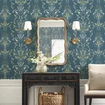 Rifle Paper Co. Luxembourg wallpaper, color Blue & Green, SKU RP7331