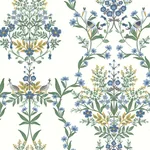 Rifle Paper Co. Luxembourg wallpaper, color White & Blue, SKU RP7330