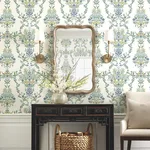 Rifle Paper Co. Luxembourg wallpaper, color White & Blue, SKU RP7330