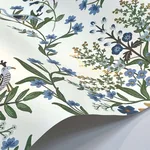 Rifle Paper Co. Luxembourg wallpaper, color White & Blue, SKU RP7330