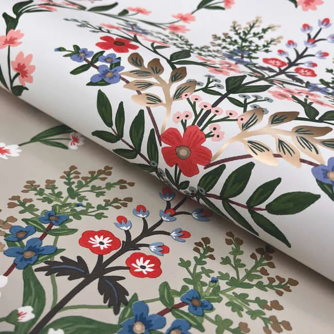 Rifle Paper Co. Luxembourg - White & Green Wallpaper | Buy Online Rifle Paper Co. Luxembourg wallpaper, color White & Green, SKU RP7328