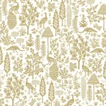Rifle Paper Co. Menagerie Toile - Beige Wallpaper | Buy Online Rifle Paper Co. Menagerie Toile wallpaper, color Beige, SKU RP7371