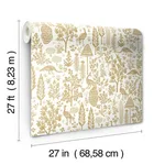 Rifle Paper Co. Menagerie Toile - Beige Wallpaper | Buy Online Rifle Paper Co. Menagerie Toile wallpaper, color Beige, SKU RP7371