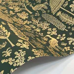 Rifle Paper Co. Menagerie Toile - Brown Wallpaper | Buy Online Rifle Paper Co. Menagerie Toile wallpaper, color Brown, SKU RP7373