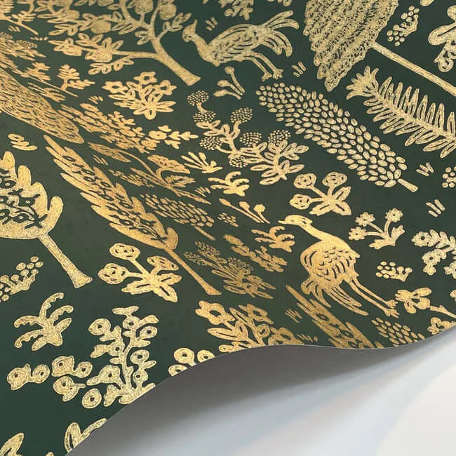 Rifle Paper Co. Menagerie Toile - Brown Wallpaper | Buy Online Rifle Paper Co. Menagerie Toile wallpaper, color Brown, SKU RP7373