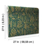 Rifle Paper Co. Menagerie Toile - Brown Wallpaper | Buy Online Rifle Paper Co. Menagerie Toile wallpaper, color Brown, SKU RP7373
