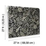 Rifle Paper Co. Pomegranate - Black Wallpaper | Buy Online Rifle Paper Co. Pomegranate wallpaper, color Black, SKU RP7389