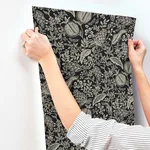 Rifle Paper Co. Pomegranate - Black Wallpaper | Buy Online Rifle Paper Co. Pomegranate wallpaper, color Black, SKU RP7389