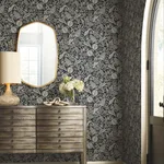 Rifle Paper Co. Pomegranate - Black Wallpaper | Buy Online Rifle Paper Co. Pomegranate wallpaper, color Black, SKU RP7389