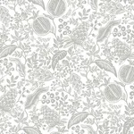Rifle Paper Co. Pomegranate - White & Black Wallpaper | Buy Online Rifle Paper Co. Pomegranate wallpaper, color White & Black, SKU RP7387