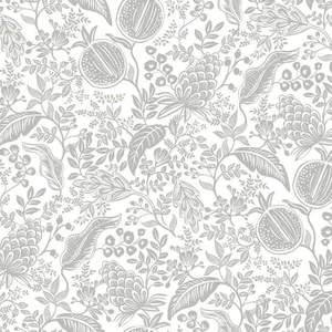 Rifle Paper Co. Pomegranate wallpaper, color White & Black, SKU RP7387